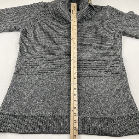Calvin Klein Cowl Neck Sweater Women’s XL Multi Knit Ribbed Neck/Cuff Gray - Picture 4 of 12